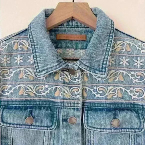 Rebecca‎ Minkoff Verona Denim Jacket Size M - Picture 7 of 7